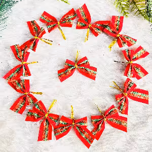 آویز پاپیون قرمز کوچک 12 عددی کد 346