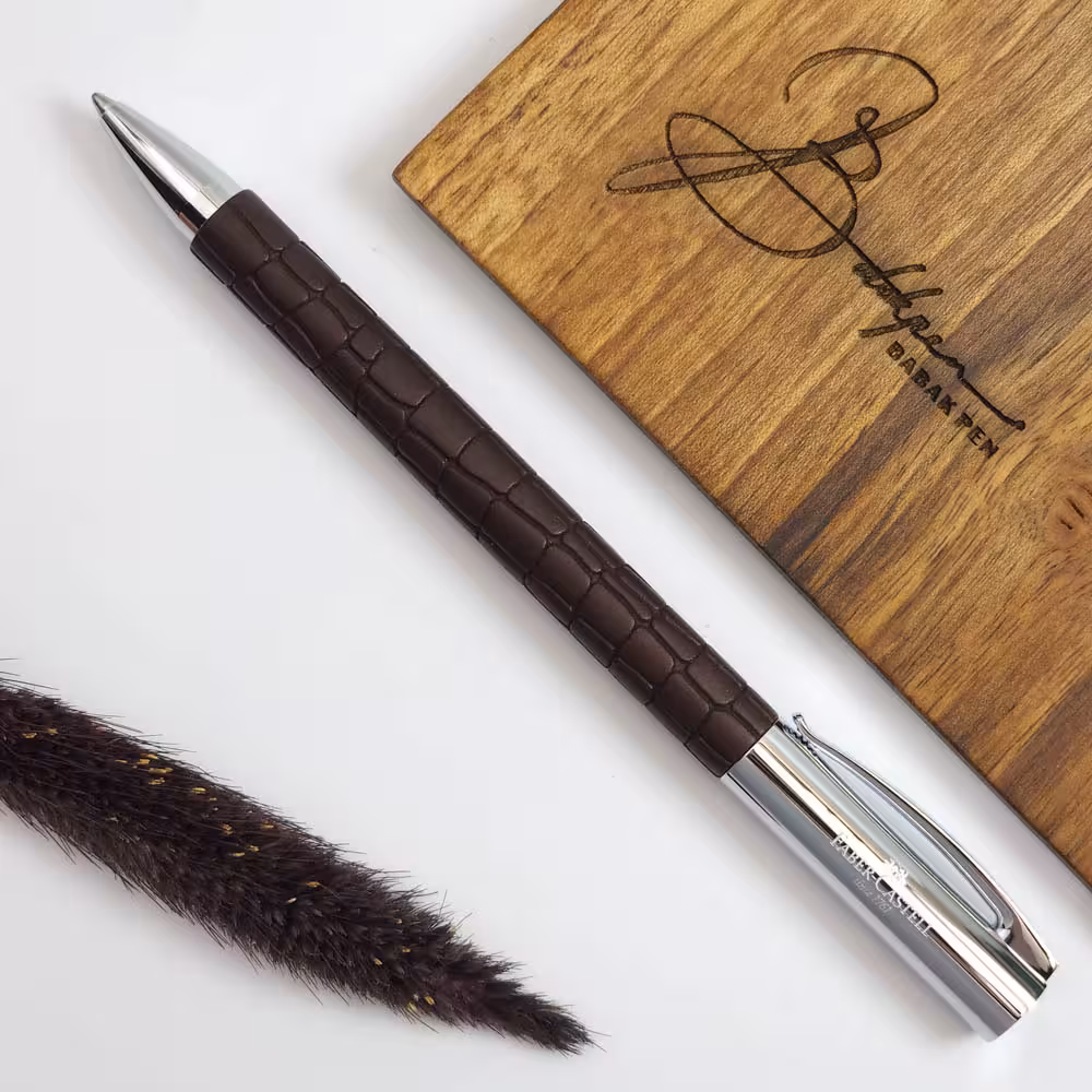 فابرکاستل خودکار امبیشن کروکودیل 146055 FABER-CASTELL Ambition 3D Croco twist ballpoint pen