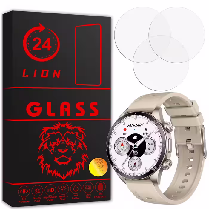محافظ صفحه نمایش لاین مدل RB007 مناسب برای ساعت هوشمند شیائومی Glorimi Gx Sport بسته سه عددی