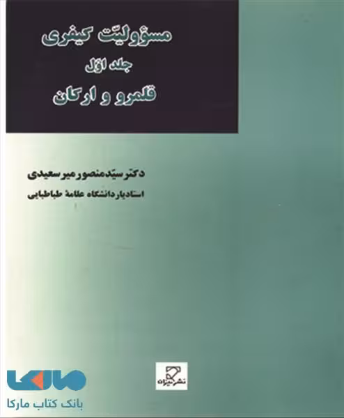 مسئولیت کیفری (قلمرو و ارکان) جلد اول میزان
