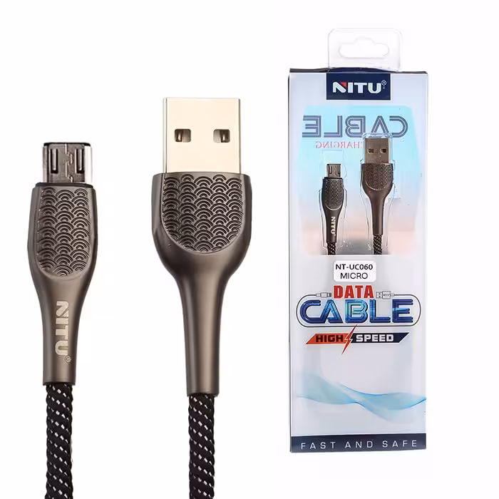 کابل USB به micro-usb نیتو NITU UC60 طول 1متر 2.4 آمپر