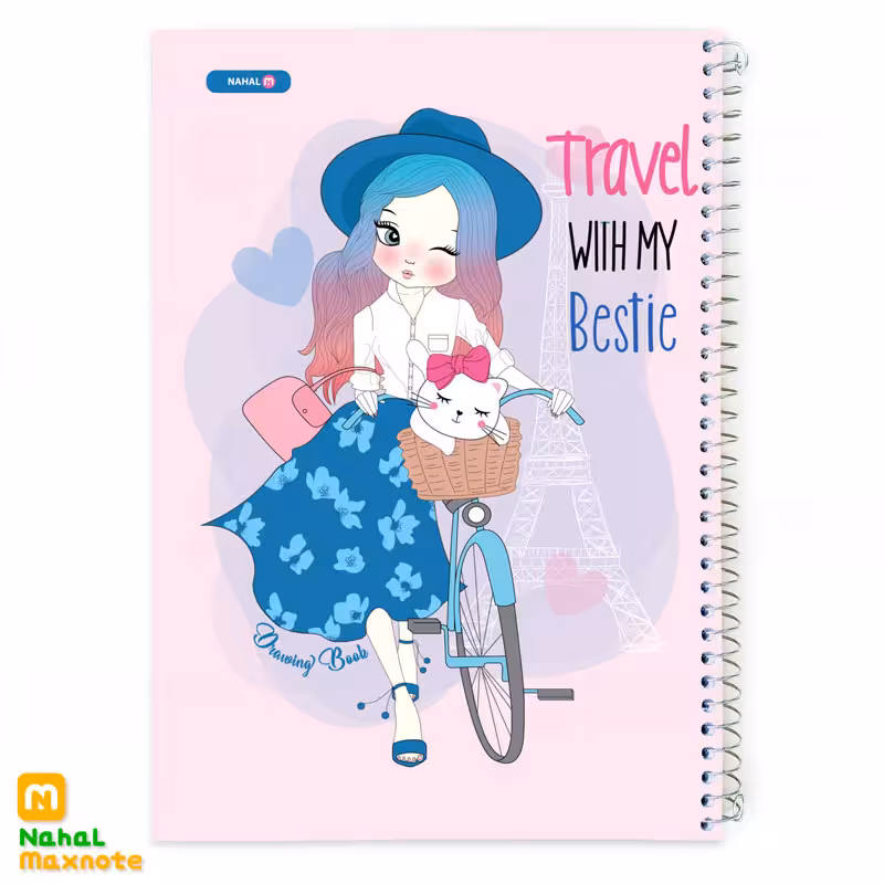 دفتر نقاشی 40 برگ سیمی کـارتونــی کد 3453.طرح 3