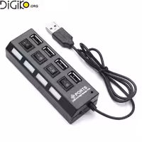 هاب USB استوک 4 پورت کلیددار