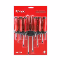 ست 12 عددی پیچ گوشتی و پیچ گوشتی ساعتی رونیکس مدل RH-2728