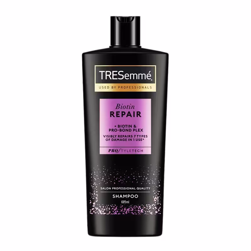 شامپو بیوتین و ترمیم کننده مو ترزمه Tresemme مدل 24 Hours Volume حجم 685ml