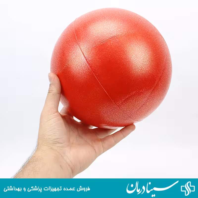 توپ پیلاتس ساده سایز 25سانت رنگ قرمز