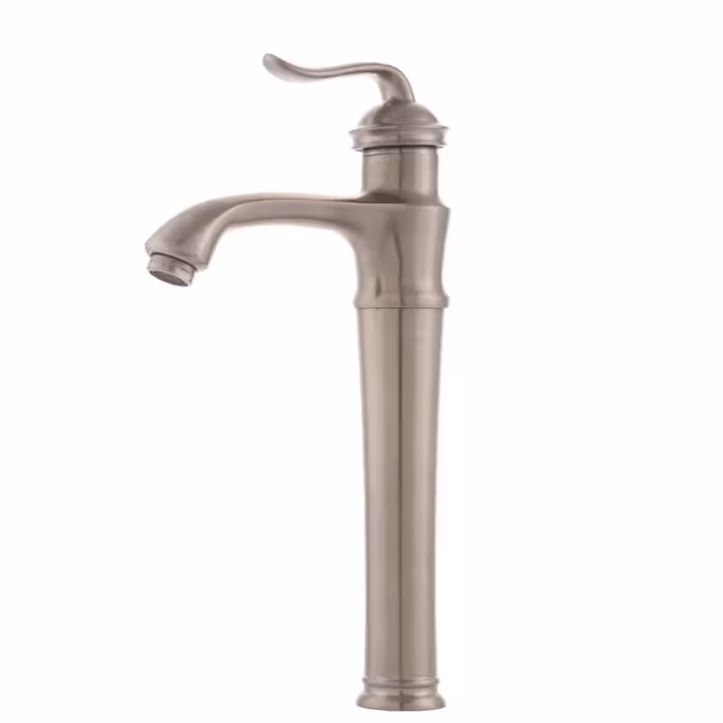 شیر روشویی آیدا صنعت مدل پایه بلند بامبو کروم مات