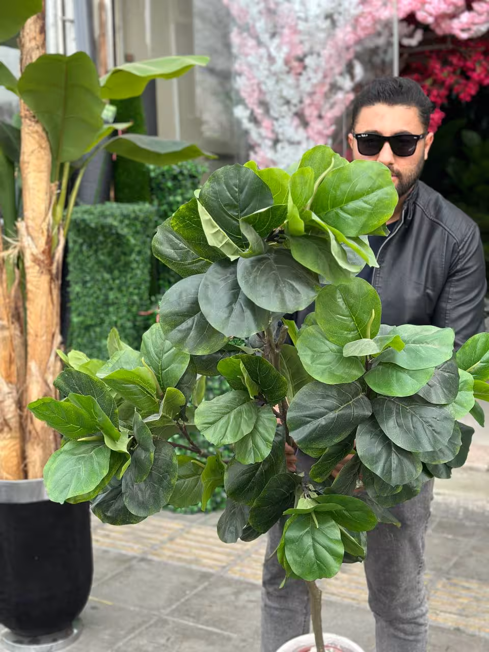 درختچه مصنوعی لیراتا وارداتی تنه فیبر