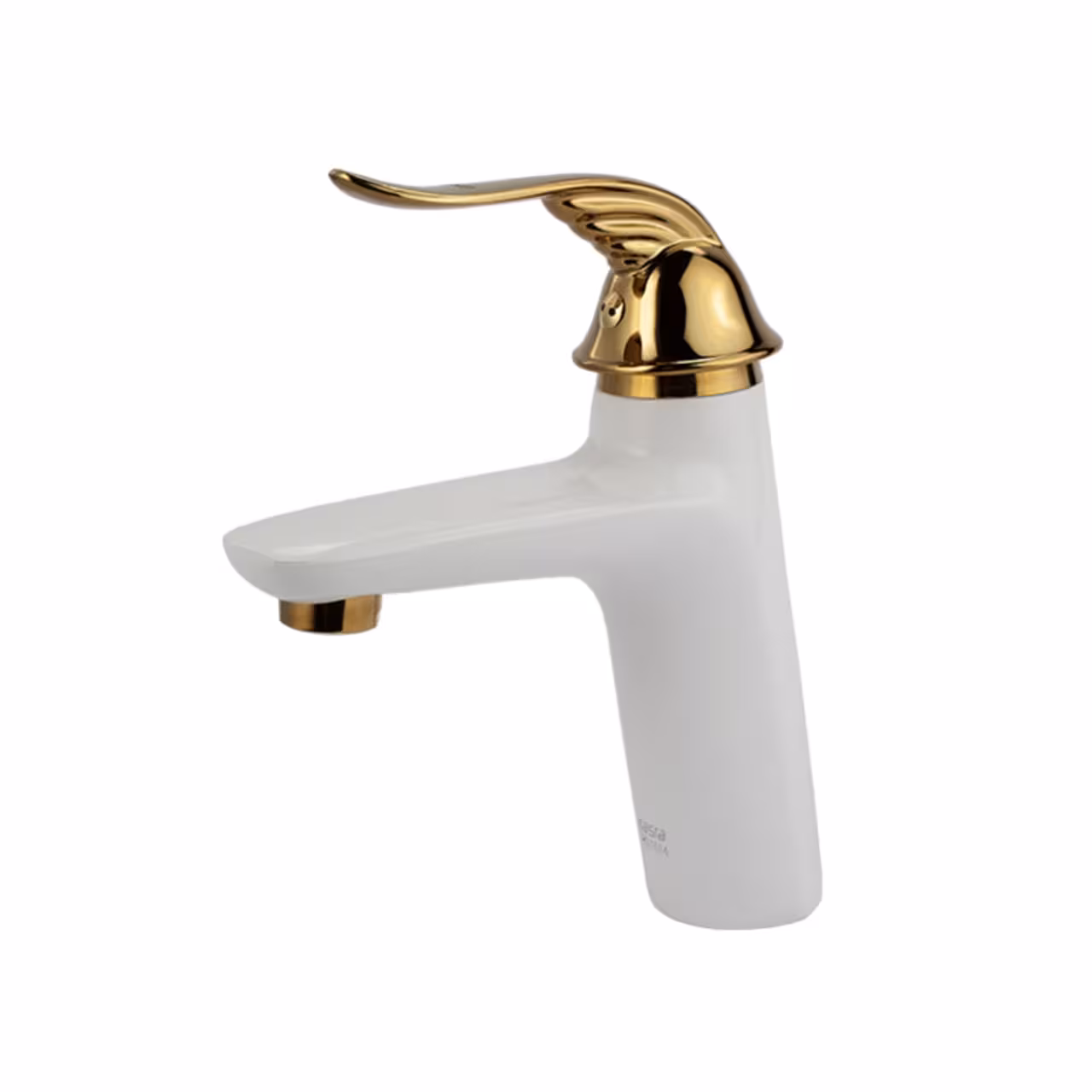 شیر روشویی کسری مدل رایان سفید طلایی