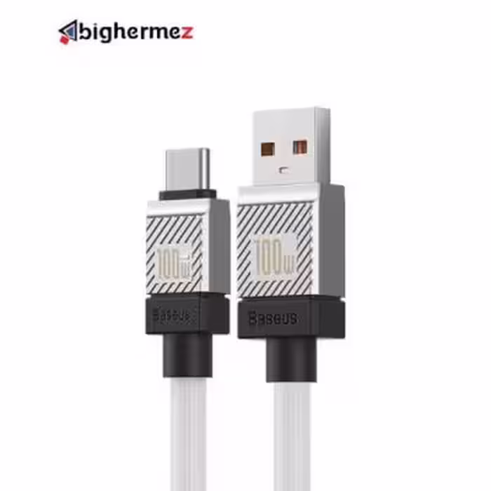 کابل شارژ TYPE-C باسئوس مدل PCAKW000601 100W به طول 1 متر