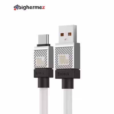کابل شارژ TYPE-C باسئوس مدل PCAKW000601 100W به طول 1 متر