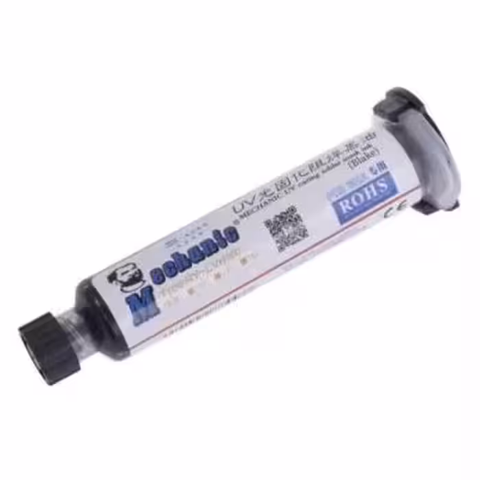 رنگ محافظ مدار چاپی UV مشکی 10cc مارک Mechanic