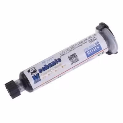 رنگ محافظ مدار چاپی UV مشکی 10cc مارک Mechanic