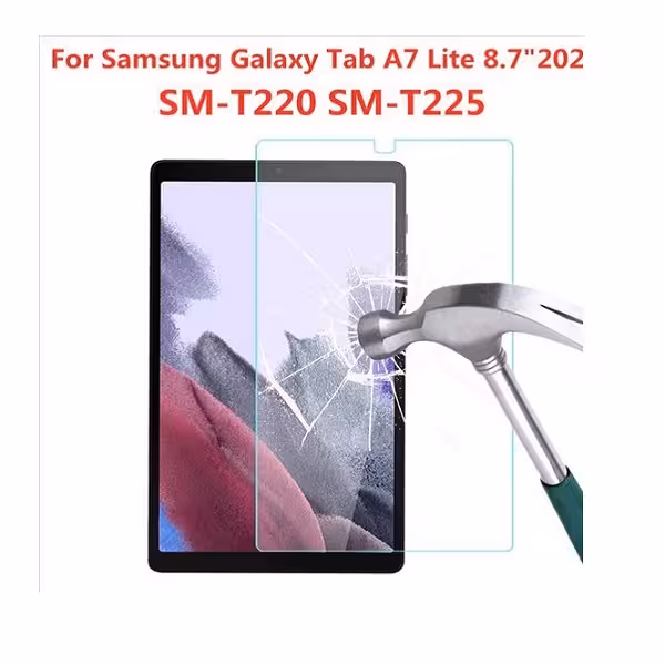 گلس تبلت سامسونگ A7 Lite T220/T225 گلس محافظ صفحه نمایش شیشه ای Glass 8.7 inch Samsung A7 Lite