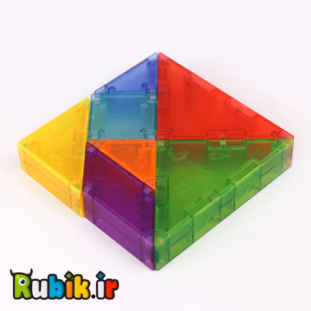 تنگرام 3بعدی مگنتی کای وای (جعبه جدید) طرح QiYi 3D Magnetic Tangram A