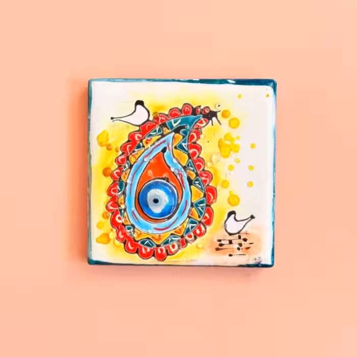 مگنت سرامیکی رنگین طرح نوزده