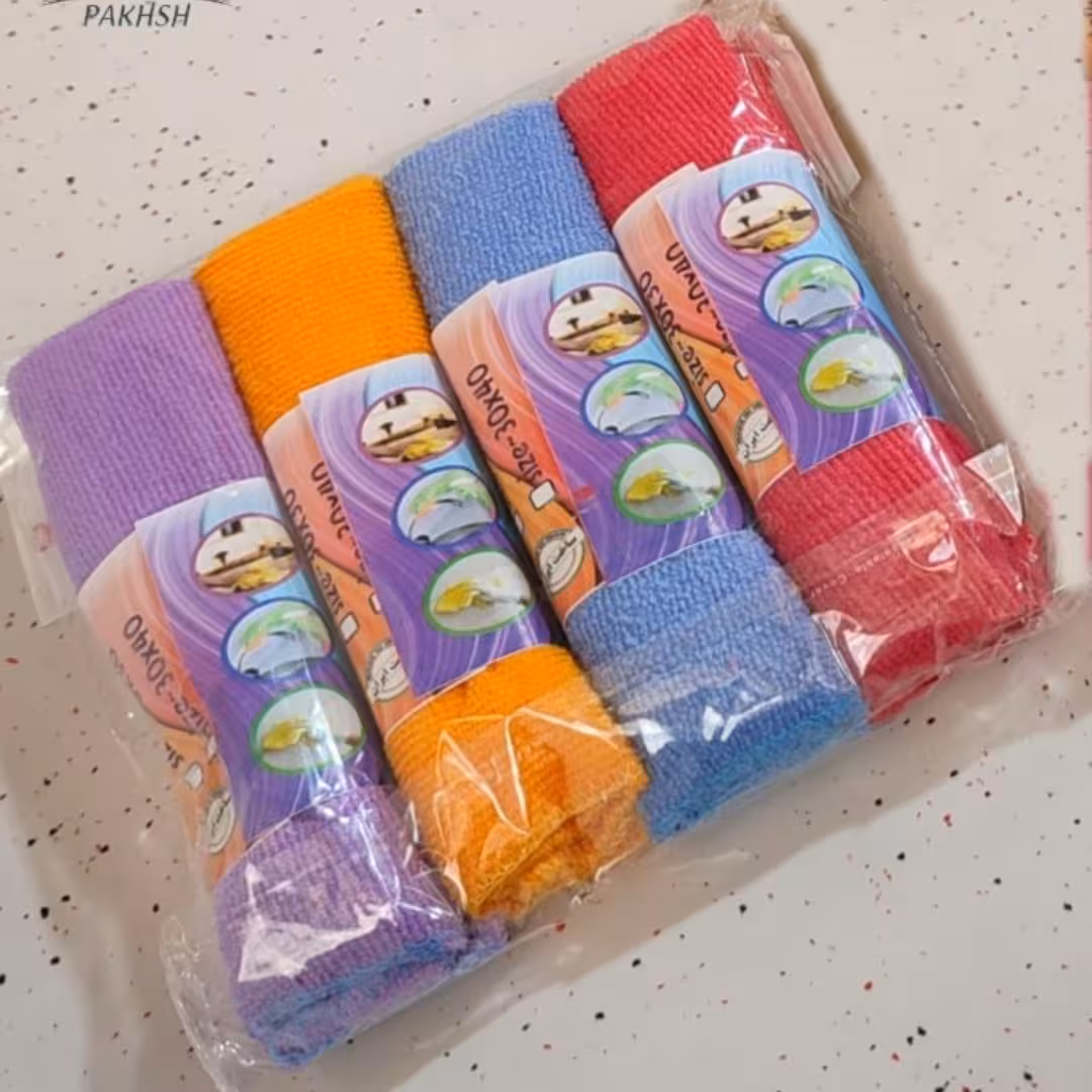 دستمال 4عددی میکرو 30در30