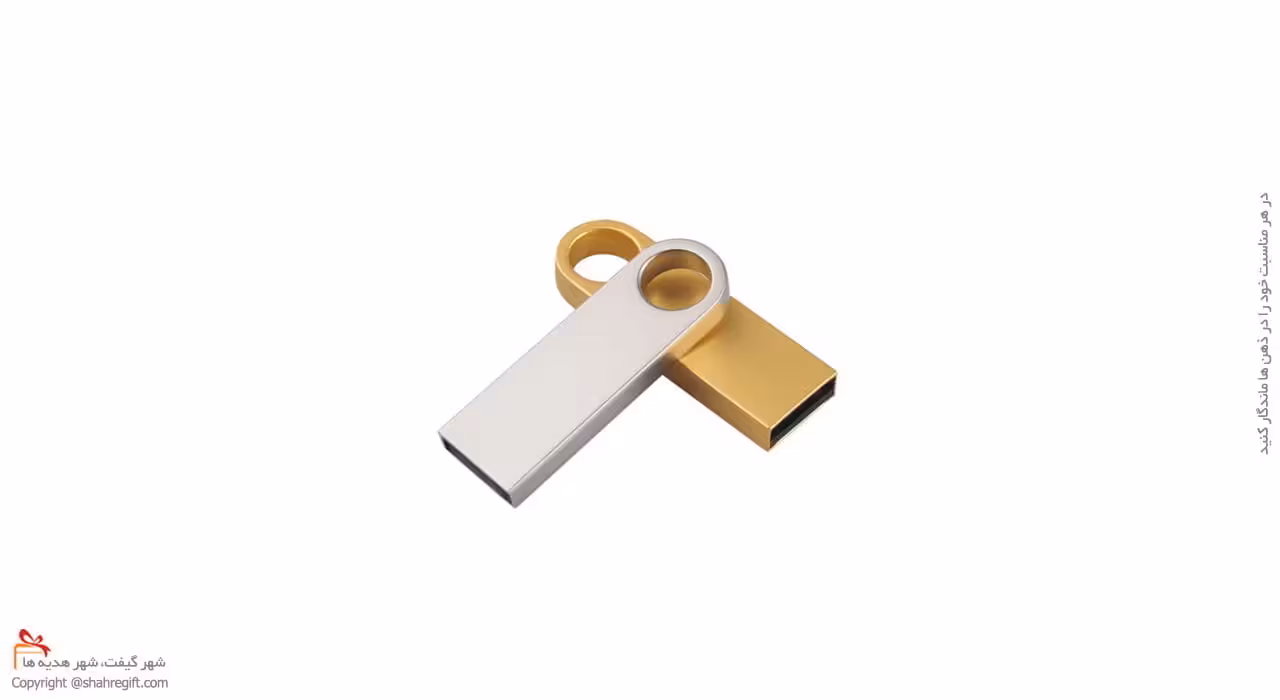 فلش مموری نقره و طلایی مدل AVS1