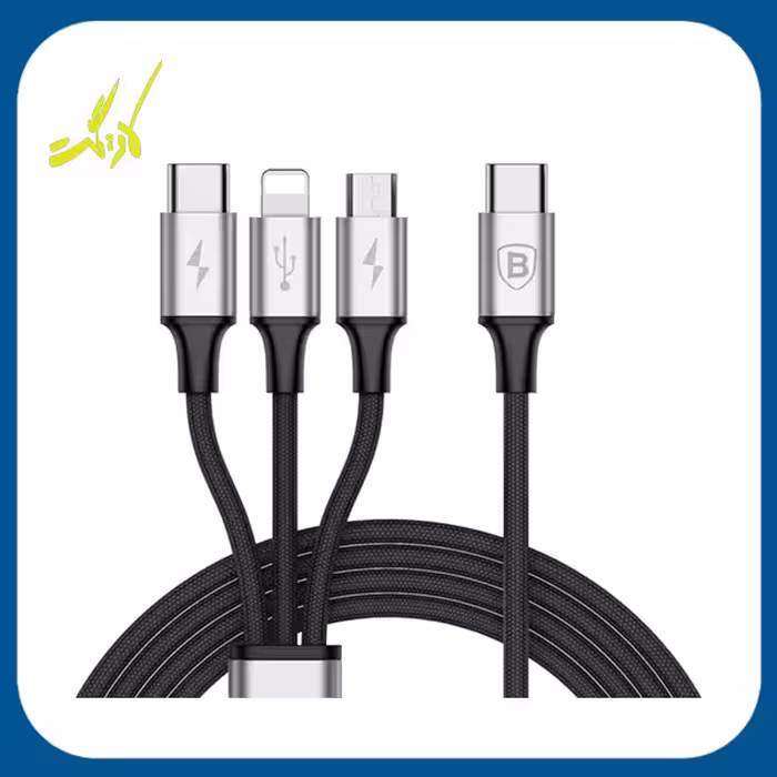 کابل تبدیل USB-C باسئوس Baseus Rapid Series 3in1