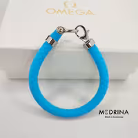 دستبند امگا آبی فیروزه ای مستر OMEGA