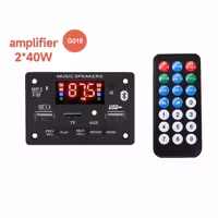 پخش کننده MP3 PLAYER پنلی بلوتوثی دارای آمپلی فایر 2X40W مدل KH-G018