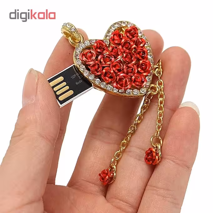 فلش مموری طرح قلب مدل UJ-050 ظرفیت 16 گیگابایت