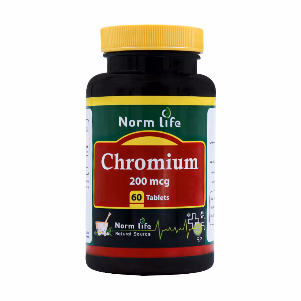 قیمت و خرید کرومیوم 200 میکروگرم نورم لایف 60 عددی -