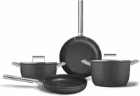 سرویس قابلمه 6 پارچه اسمگ ایتالیا مدل 50's Style Grande مشکی