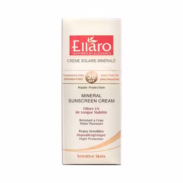 کرم ضد افتاب الارو بدون رنگ مینرال-spf30