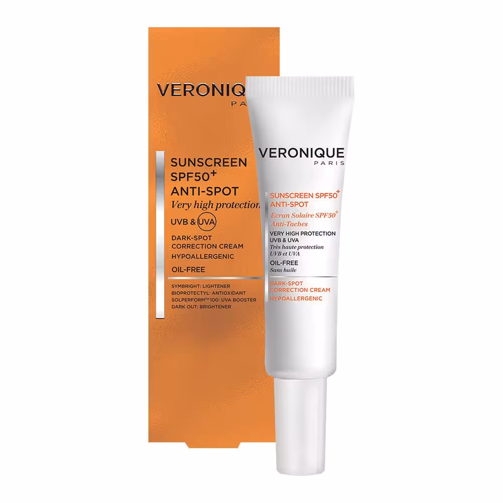 کرم ضد آفتاب مناسب برای لک صورت SPF 50 ورونیکه پاریس