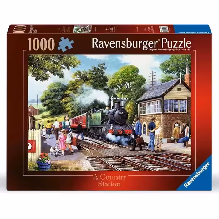 پازل 1000 تکه رونزبرگر طرح یک ایستگاه روستایی