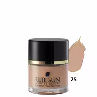 کرم پودر روبی سان با SPF10 شماره 25 حاوي عصاره خيار و برگ درخت چای