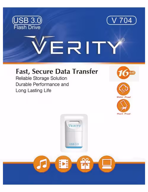 فلش مموری وریتی مدل V704 USB3 ظرفیت 16 گیگابایت