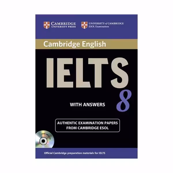 کتاب زبان IELTS Cambridge 8 همراه با CD انتشارات کمبریج
