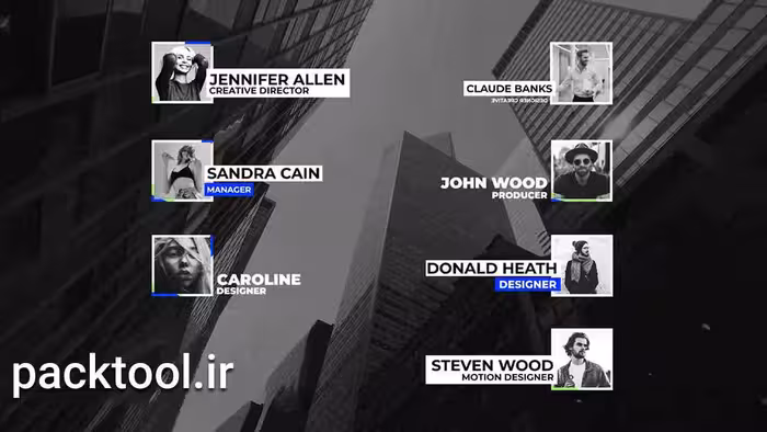 دانلود پروژه آماده قالب زیرنویس ایجاد عکس افتر افکت Lower Third photos - پک تول