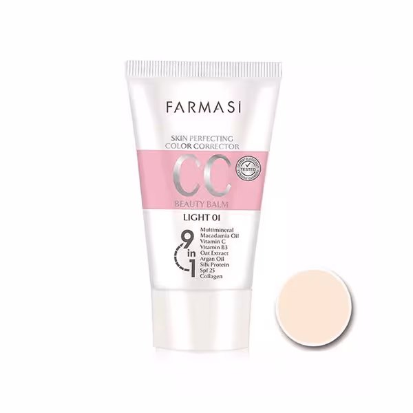 سی سی کرم فارماسی شماره 01 رنگ LIGHT حجم 50 میل