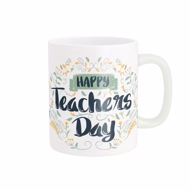 ماگ طرح روز معلم زیبا teacher کد 325