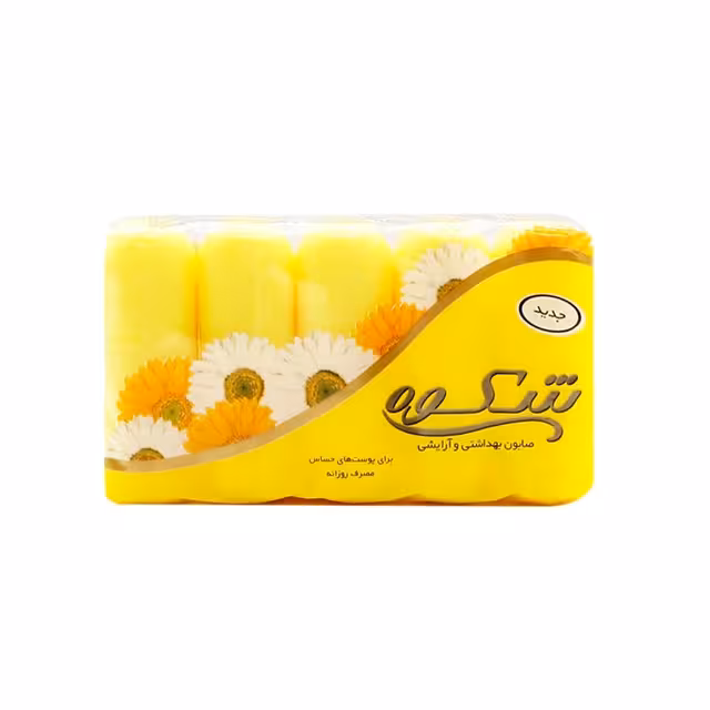 صابون زرد شکوه 75 گرمی بسته 5 عددی