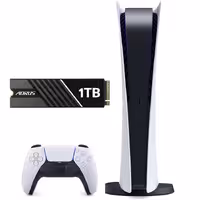 پلی استیشن 5 دیجیتال   حافظه اس اس دی با ظرفیت یک ترابایت و دارای هیت سینک