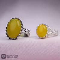 انگشتر ست مردانه و زنانه شرف الشمس طرح ارشا