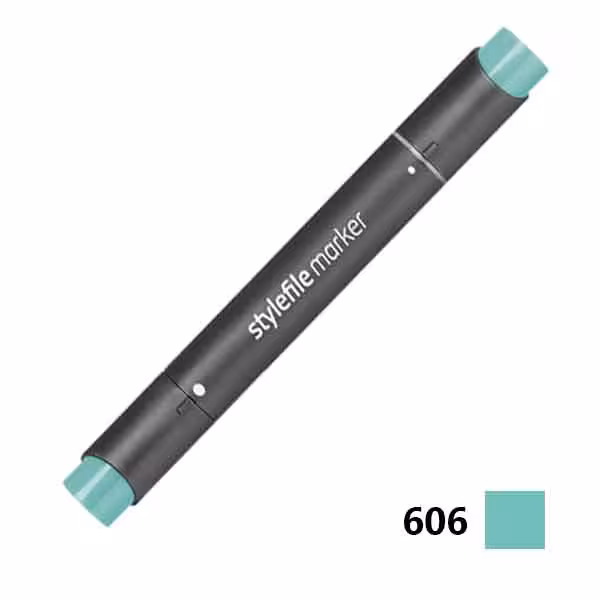 ماژیک راندو دوسر کوییلو کد 606 مدل Stylefile (رنگ turquoise green light)