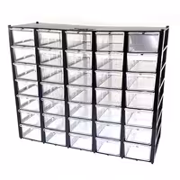 جعبه قطعات 35 خونه (مشکی)