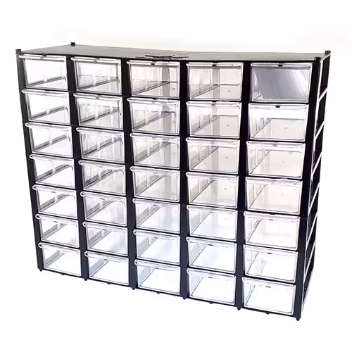 جعبه قطعات 35 خونه (مشکی)