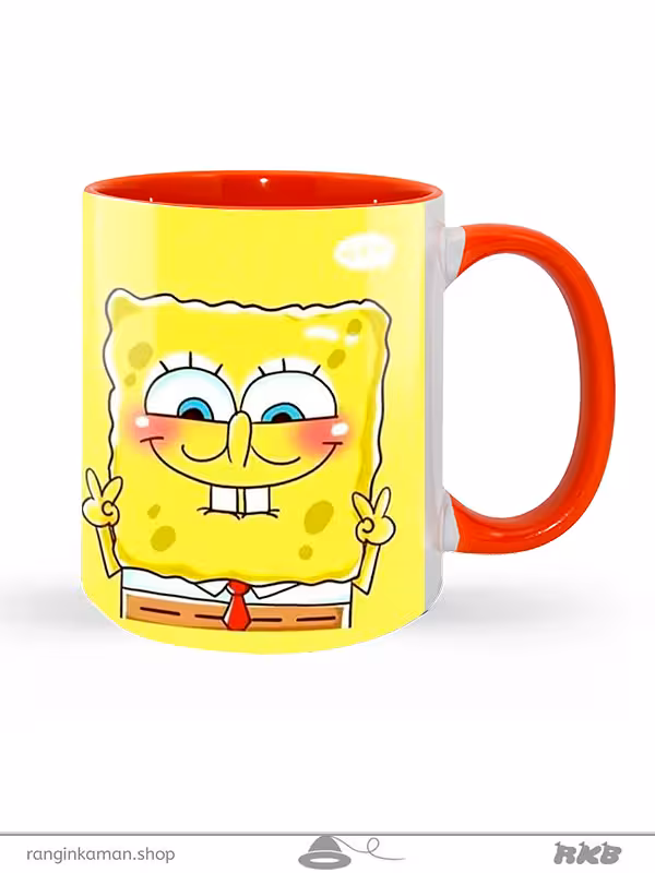 ماگ سرامیکی طرح باب اسفنجی چاپی