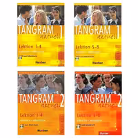 مجموعه 4 جلدی کتاب آموزش زبان آلمانی Tangram انتشارات Hueber