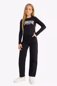 شلوار دخترانه مشکی دفکتو