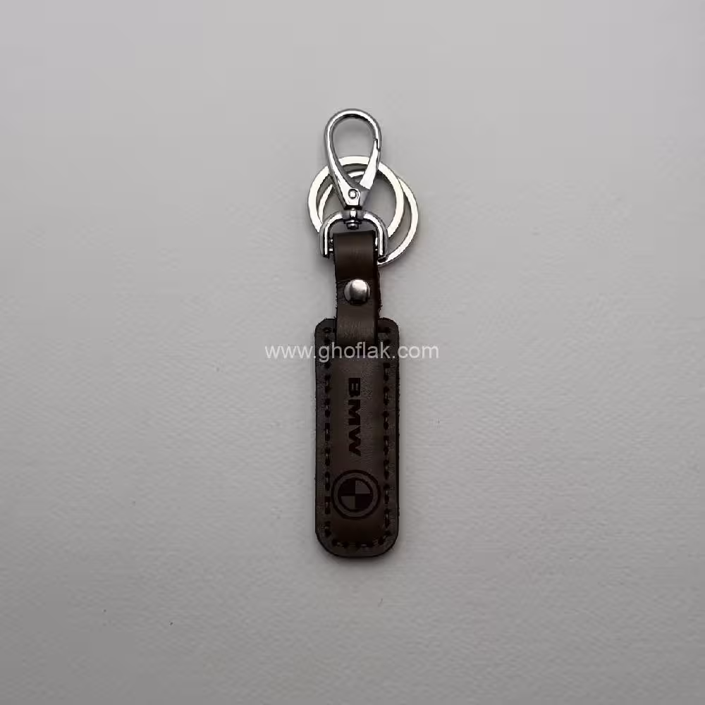 آویز کلید چرم ماشینی مارک بی ام و
