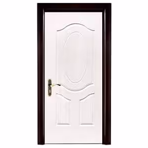 درب اتاق خواب HDF خام  سه قاب کد 4307