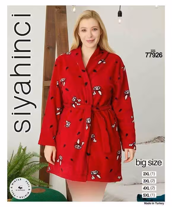 تن پوش حوله ای سایز بزرگ زنانه کد 77926