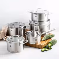 سرویس قابلمه 9 پارچه استیل زولینگ مدل تروفلو ZWILLING TRUEFLOW